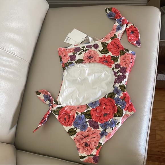 Zimmermann cut out floral swimsuit AU sz 1 - Picture 9 of 10
